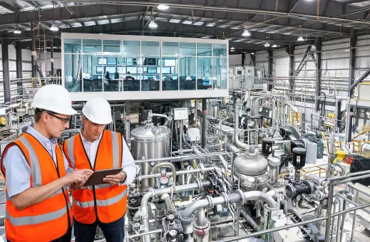 Energy processing plant equipment