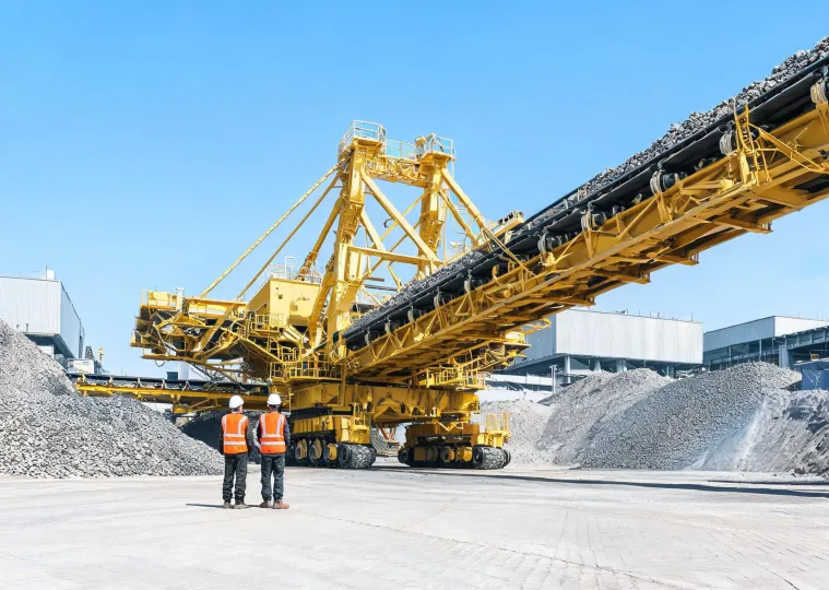 Material Handling Equipment in a mining operation